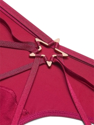 Открытые трусики чики Victoria's Secret 1159823941 (Бордовый XS)