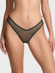 Женские трусики тонг Victoria's Secret с колокольчиками 1159823950 (Зеленый XS)