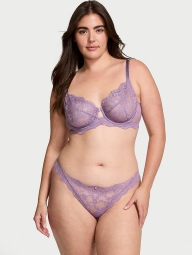 Мереживні трусики тонг Victoria's Secret 1159824137 (бузковий XXL)