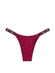 Трусики бразильяны Victoria's Secret со стразами 1159824191 (Бордовый L)