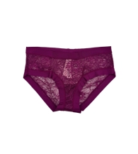 Жіночі мереживні трусики хіпхагери Victoria's Secret 1159824220 (Бордовий XS)