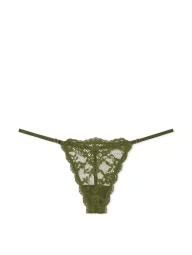 Мереживні трусики стрінги Victoria's Secret 1159824255 (Зелений L)