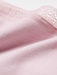 Женские трусики Uniqlo брифы с кружевом 1159824651 (Розовый XXL)