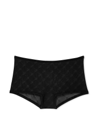 Мереживні трусики шортики Victoria's Secret Pink 1159825181 (Чорний M)