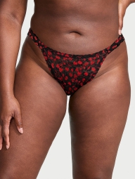 Кружевные трусики бразильяны Victoria's Secret 1159827444 (Черный XS)
