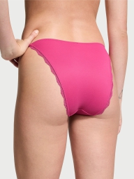 Гладкие трусики стринг бикини Victoria's Secret 1159825887 (Розовый XL)
