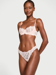 Кружевные трусики бразильяны Victoria's Secret 1159826095 (Розовый XL)