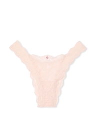 Кружевные трусики бразильяны Victoria's Secret 1159826095 (Розовый XL)