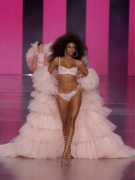 Кружевные трусики бразильяны Victoria's Secret 1159826095 (Розовый XL)