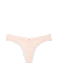 Женские гладкие трусики Victoria's Secret тонг 1159829096 (Розовый XS)