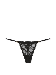 Кружевные трусики стринги Victoria's Secret 1159826084 (Черный XL)