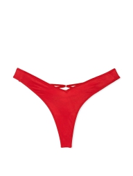 Гладкие трусики тонг Victoria's Secret с ремешками 1159828782 (Красный XS)