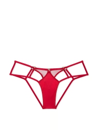 Женские гладкие трусики чики Victoria's Secret с ремешками 1159826064 (Красный L)