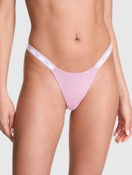 Трусики тонг Victoria's Secret Pink с шиммером 1159826665 (Розовый XXL)