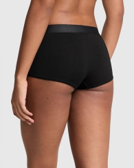 Женские трусики шортики Victoria's Secret Pink со стразами 1159826612 (Черный XL)