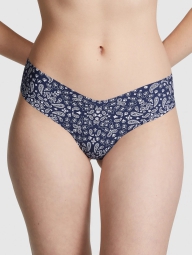 Бесшовные трусики Victoria's Secret Pink тонг 1159826613 (Синий XS)