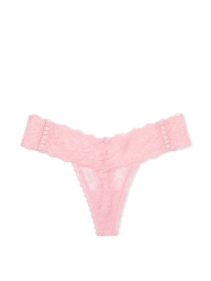Кружевные трусики Victoria's Secret тонг 1159827178 (Розовый L)