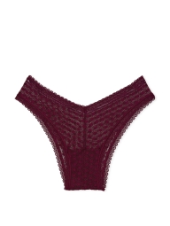 Женские сетчатые трусики бразилияны Victoria's Secret Pink 1159827552 (Бордовый S)
