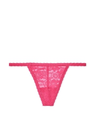 Женские кружевные трусики стринги Victoria's Secret Pink 1159828196 (Розовый M)