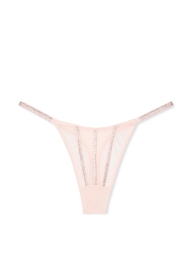 Эффектные трусики в сеточку Victoria's Secret со стразами 1159828827 (Розовый XS)
