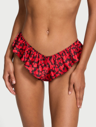 Женские атласные трусики чики Victoria's Secret с принтом 1159831037 (Красный XL)
