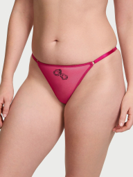 Сетчатые трусики стринги Victoria's Secret с рисунком 1159831058 (Розовый XL)
