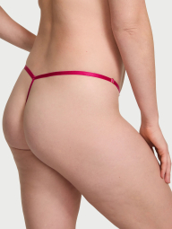 Сетчатые трусики стринги Victoria's Secret с рисунком 1159831058 (Розовый XL)