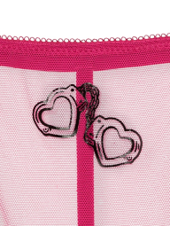 Сетчатые трусики стринги Victoria's Secret с рисунком 1159831058 (Розовый XL)