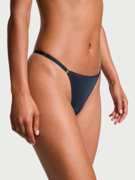 Гладкие трусики стринги Victoria's Secret 1159831082 (Синий XL)