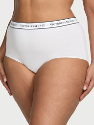 Жіночі трусики Victoria's Secret брифи з логотипом 1159831089 (Білий S)
