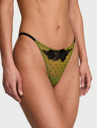 Сітчасті трусики бразилії Victoria's Secret 1159831090 (Зелений XL)