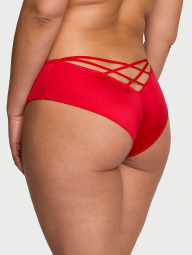 Гладкие трусики чики Victoria's Secret с ремешками 1159831100 (Красный XS)