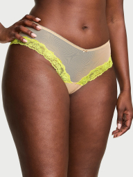 Женские сетчатые трусики чики Victoria's Secret 1159831105 (Бежевый XL)