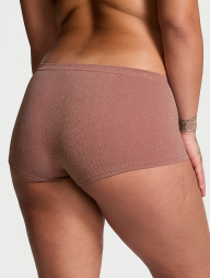 Женские трусики шортики Victoria's Secret с шиммером 1159831238 (Розовый S)