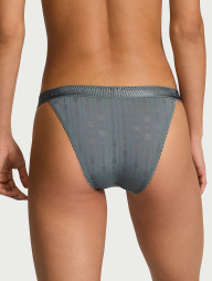 Трусики танга Victoria's Secret із логотипом 1159831295 (Синій XL)
