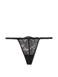 Кружевные трусики стринги Victoria's Secret 1159831310 (Черный XS)