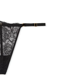 Кружевные трусики стринги Victoria's Secret 1159831310 (Черный XS)