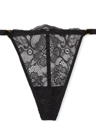 Кружевные трусики стринги Victoria's Secret 1159831310 (Черный XS)