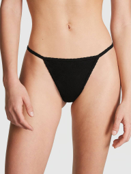 Трусики стрінги Victoria's Secret PINK 1159831486 (Чорний S)