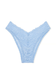 Женские кружевные трусики бразилиана Victoria's Secret PINK 1159831571 (Голубой XS)