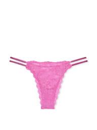 Мереживні трусики зі стразами Victoria's Secret бразиліана 1159831711 (Рожевий L)