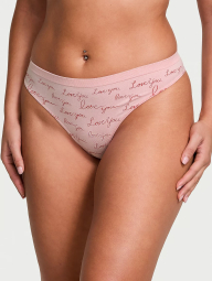 Трусики тонг Victoria's Secret з написом 1159831781 (Рожевий S)