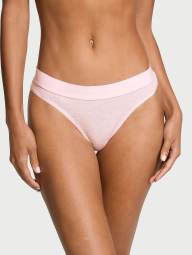 Бавовняні трусики тонг Victoria's Secret з логотипом 1159831799 (Рожевий S)