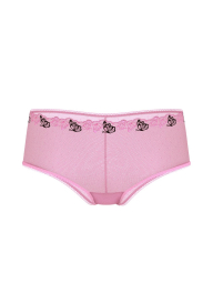 Жіночі сітчасті трусики чіки Victoria's Secret Pink з вишивкою 1159831868 (рожевий L)