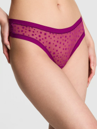 Сетчатые трусики тонг Victoria's Secret Pink с принтом 1159831912 (Розовый S)