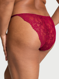 Мереживні трусики бікіні Victoria's Secret 1159832005 (Бордовий M)