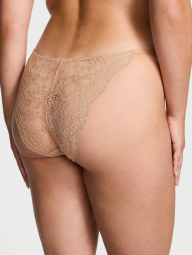 Мереживні трусики бікіні Victoria's Secret 1159832009 (Бежевий M)