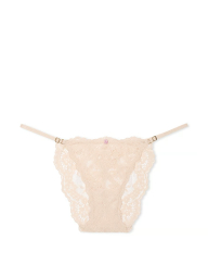 Кружевные трусики бикини Victoria's Secret 1159832020 (Бежевый XL)