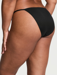 Гладкие трусики стринг бикини Victoria's Secret 1159832043 (Черный S)