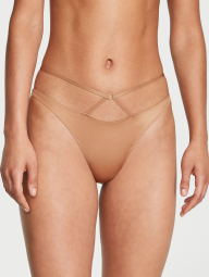 Жіночі гладкі трусики тонг Victoria's Secret 1159832064 (Коричневий M)